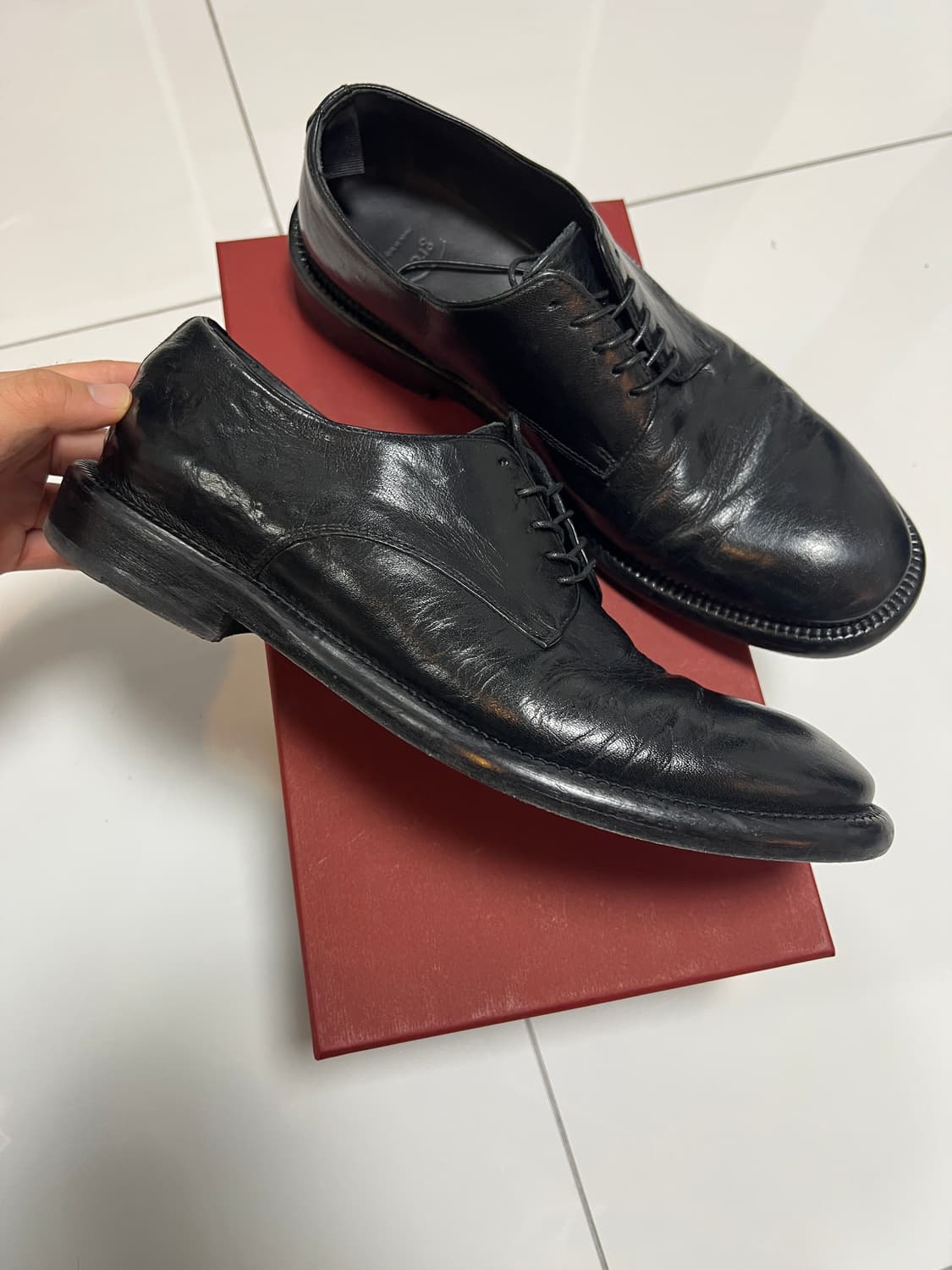 택포27) 그라더스 grds 블루처08 더비슈즈 블랙 265 상품이미지2