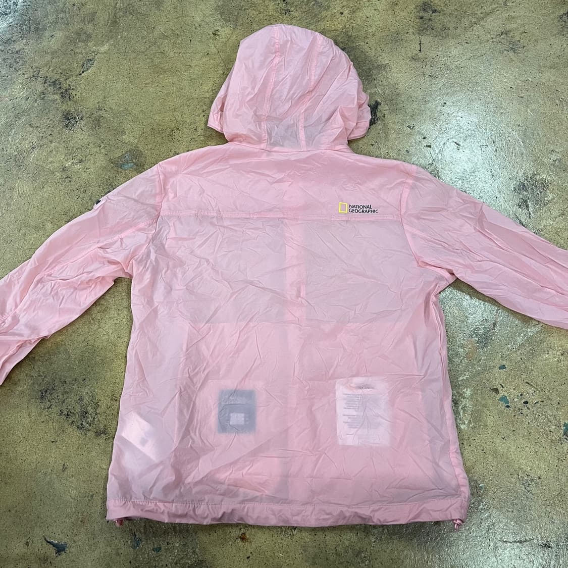 [정품/S] 내셔널지오그래픽 핑크 바람막이 후드 자켓 b14 상품이미지3