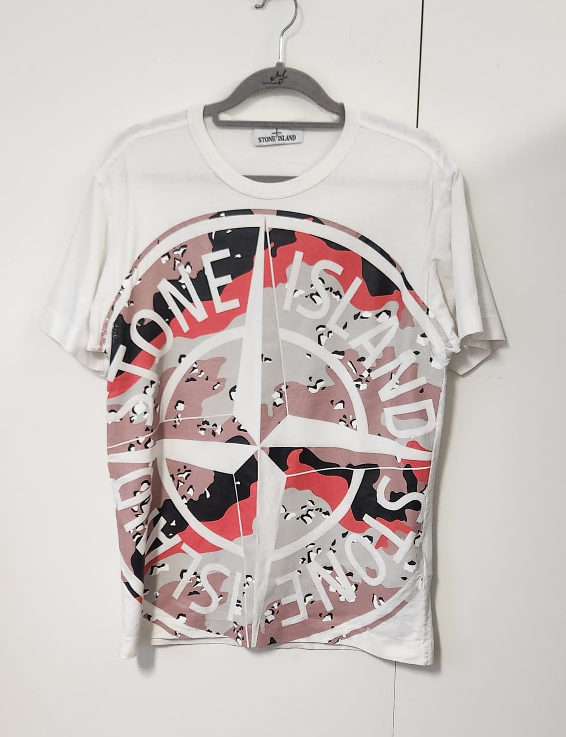 스톤아일랜드 정품 카모 나침반 반팔 티셔츠 S 상품이미지1