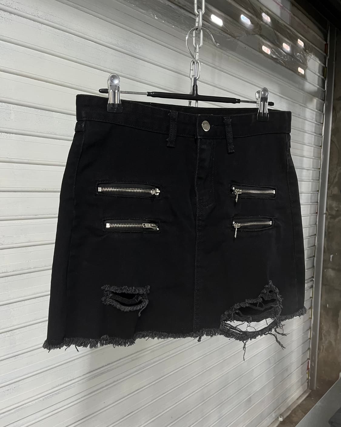 vtg multi zip mini sk 상품이미지2