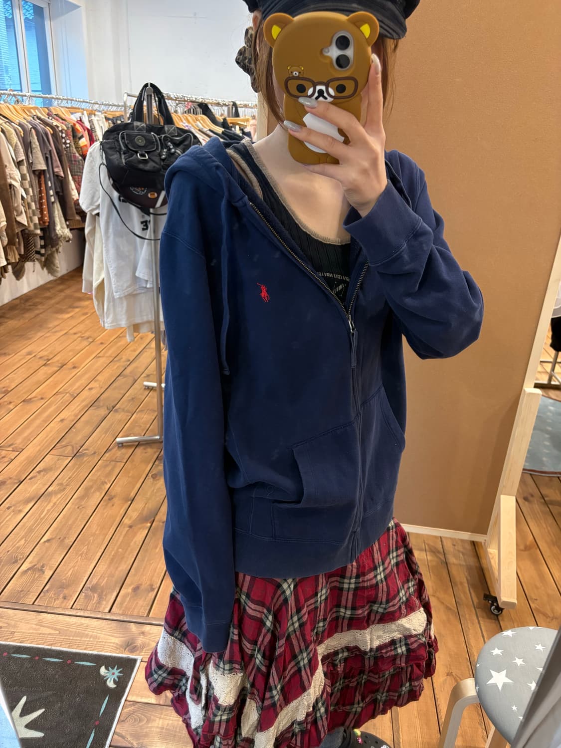 폴로 네이비 후드집업 상품이미지4