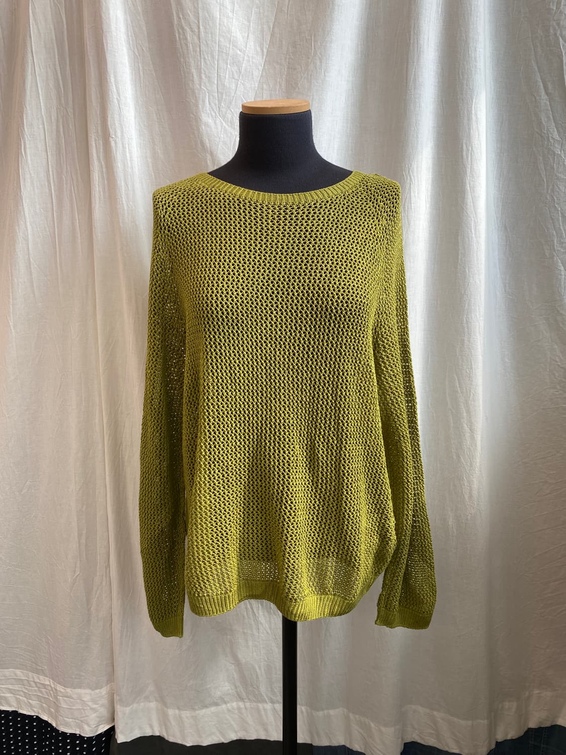 UNIQLO 그린 린넨혼방 니트(L) 상품이미지1