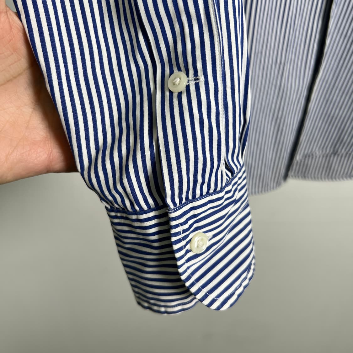 폴로 랄프로렌 블루 스트라이프 셔츠 M 상품이미지8
