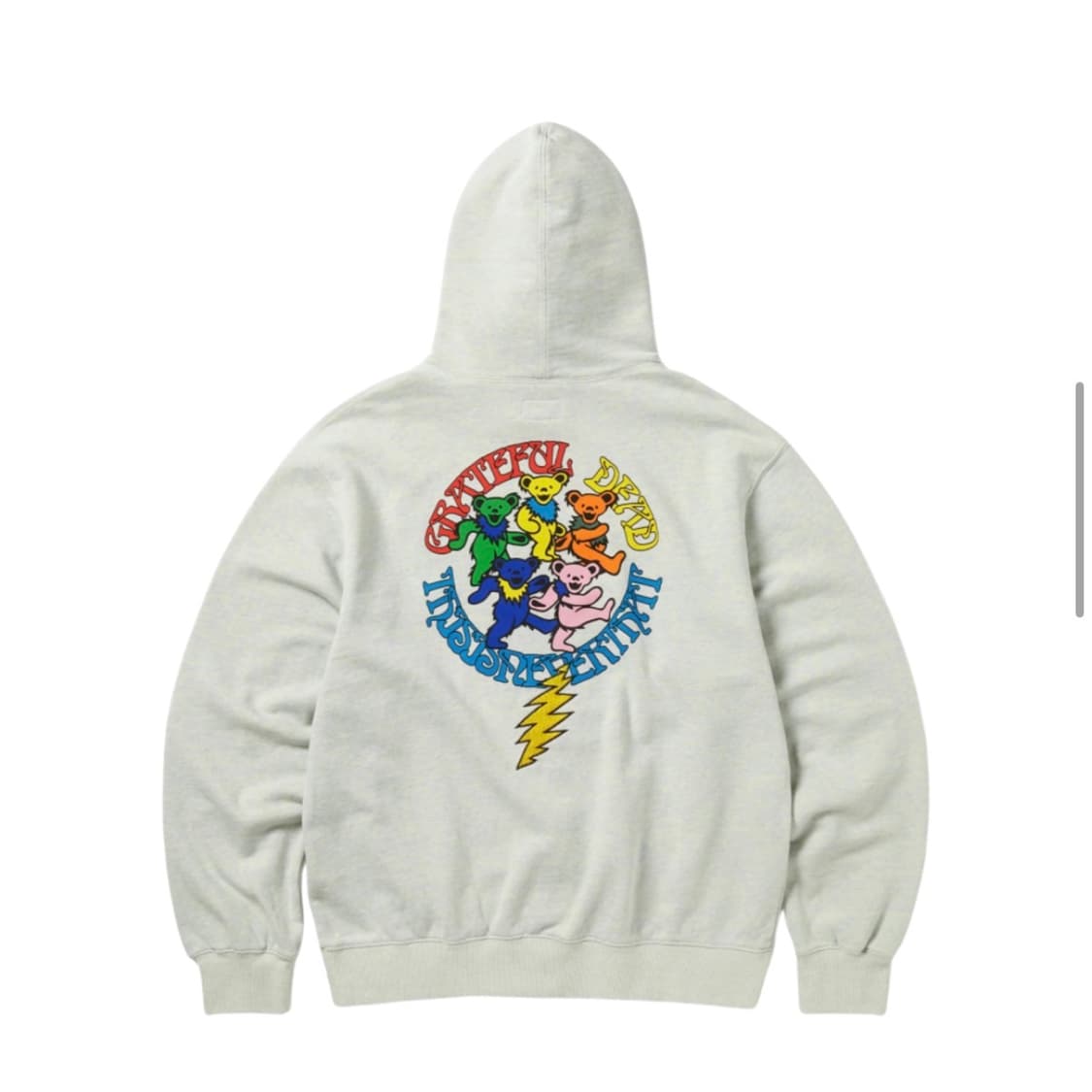 [M]디스이즈네버댓 X 그레이트풀 데드 라이트닝 후드 블루 헤더 그레이 상품이미지2