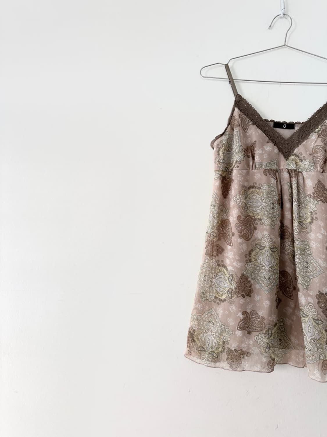 Oriental pattern lace camisole 상품이미지2