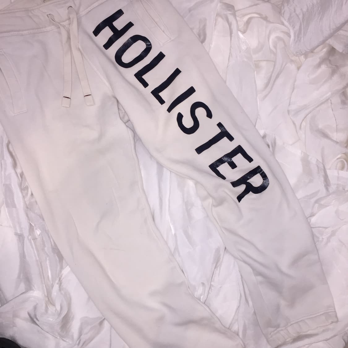 Hollister 홀리스터 화이트 트랙팬츠 상품이미지2