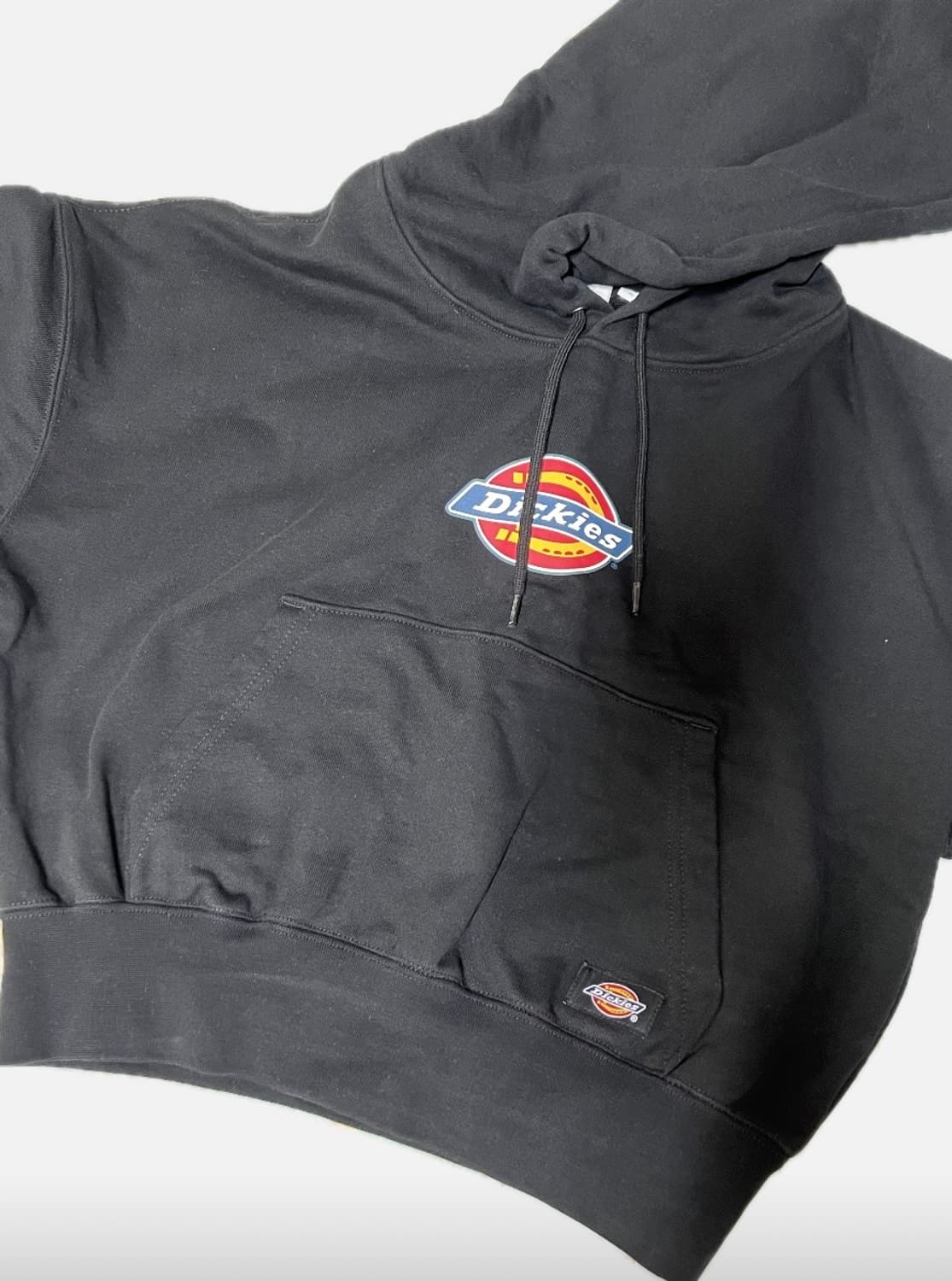 디키즈 세미크롭 후드티 블랙 상품이미지1