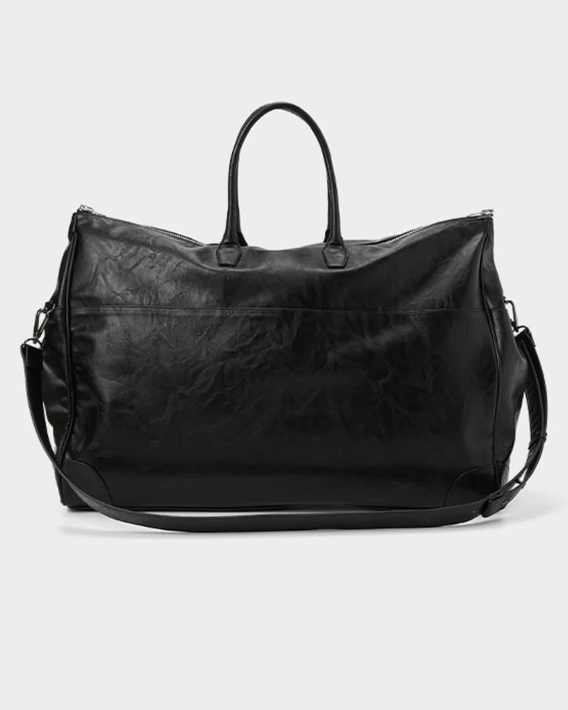 르마드 크랙 페이크 레더 볼링백 - 블랙 상품이미지5