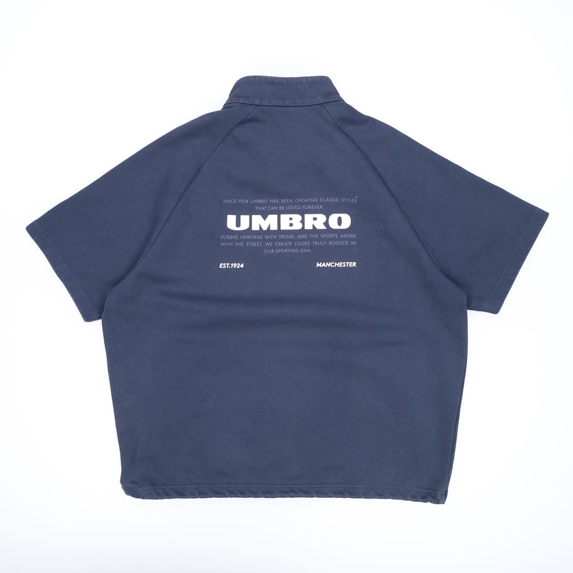 110 엄브로 오버핏 하프집업 반팔 맨투맨 4258 상품이미지2