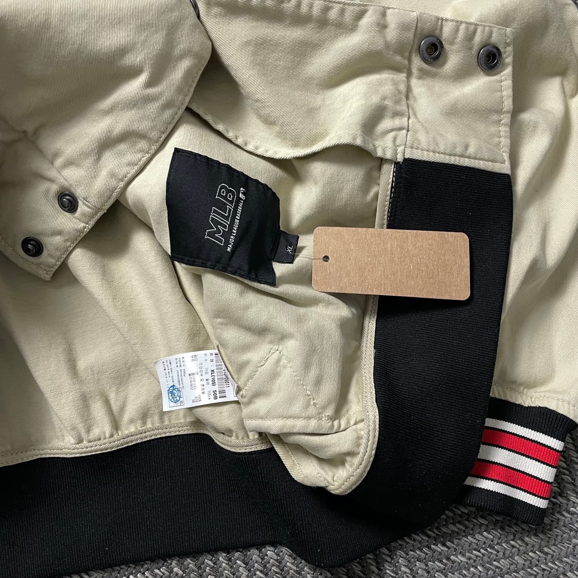 00s MLB 올드스쿨 뉴욕 양키스 베이스볼 바시티 자켓o 5007 상품이미지5