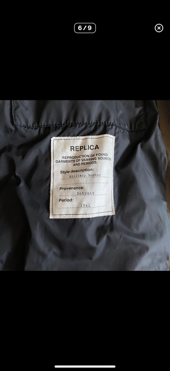 마틴 마르지엘라 레플리카 밀리터리 봄버 파카 상품이미지7