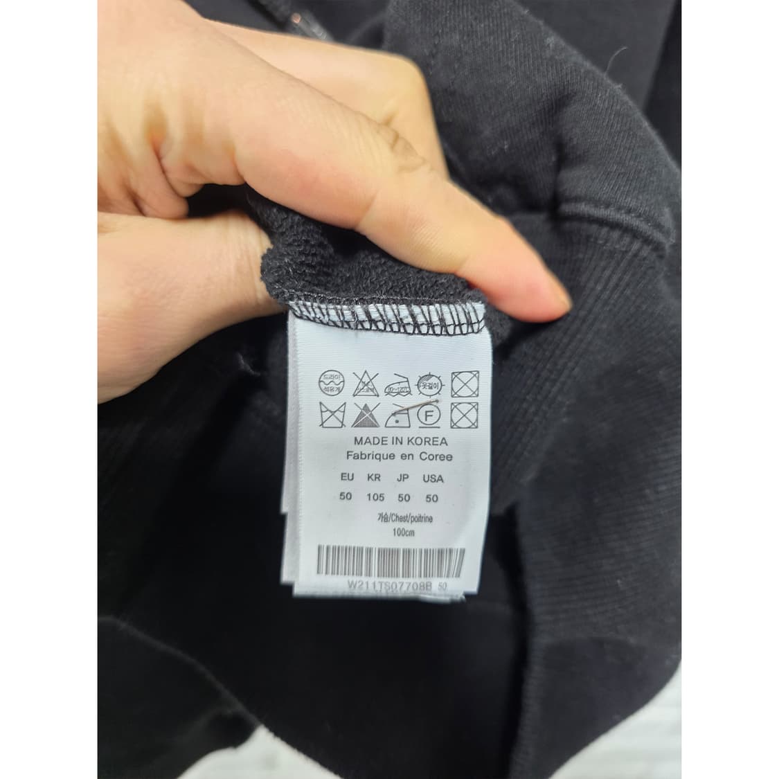 택포// 우영미 블랙 프레임 후드티 XL 상품이미지3