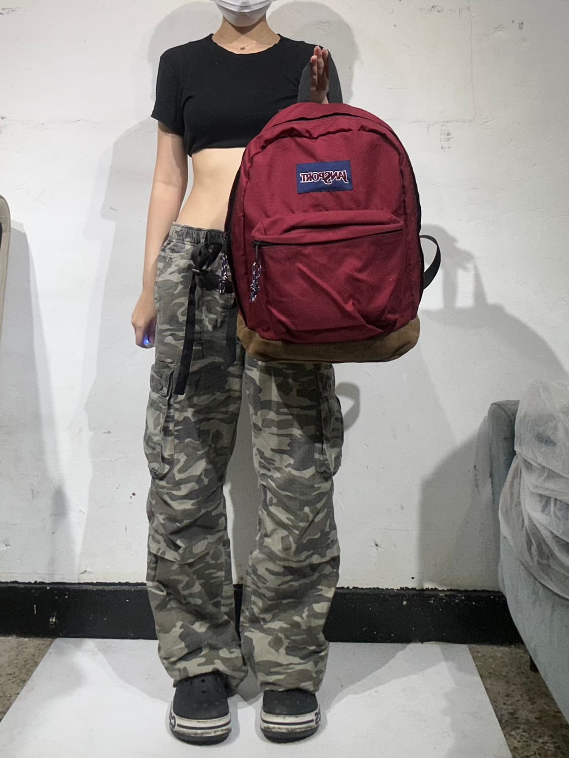 잔스포츠 버건디 백팩 가방  상품이미지2