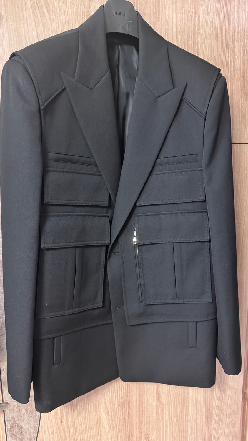 준지 /21fw 탄창 베스트 레이어드 블레이저 자켓/46 상품이미지1