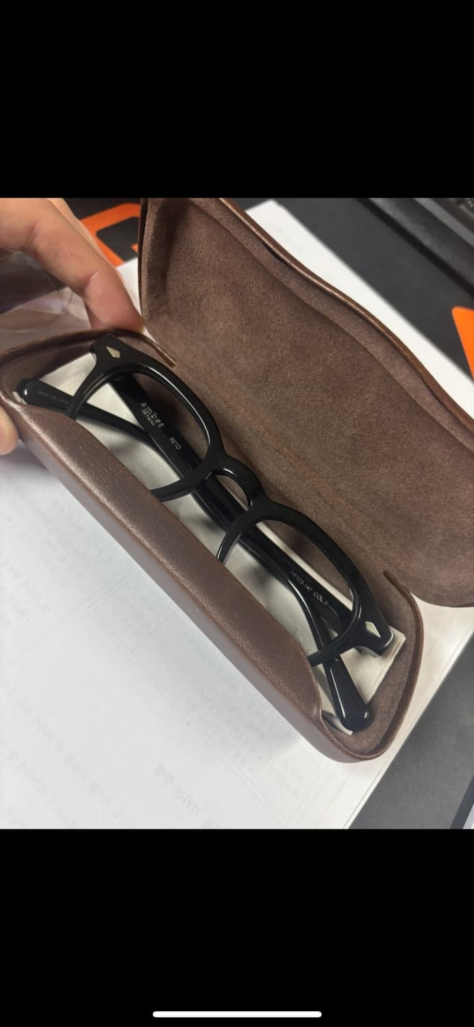 앰버옵티컬 RETO 45 블랙 뿔테 안경 상품이미지3