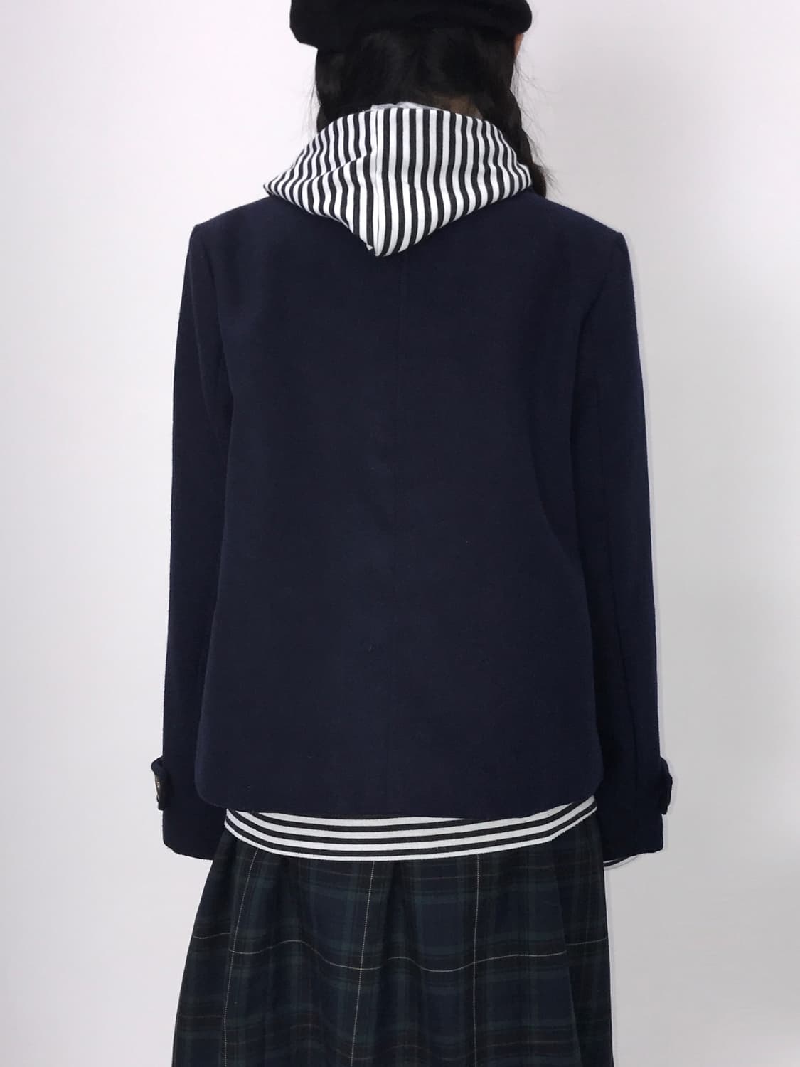 Jpn Classic Navy Short Pea Coat 상품이미지3