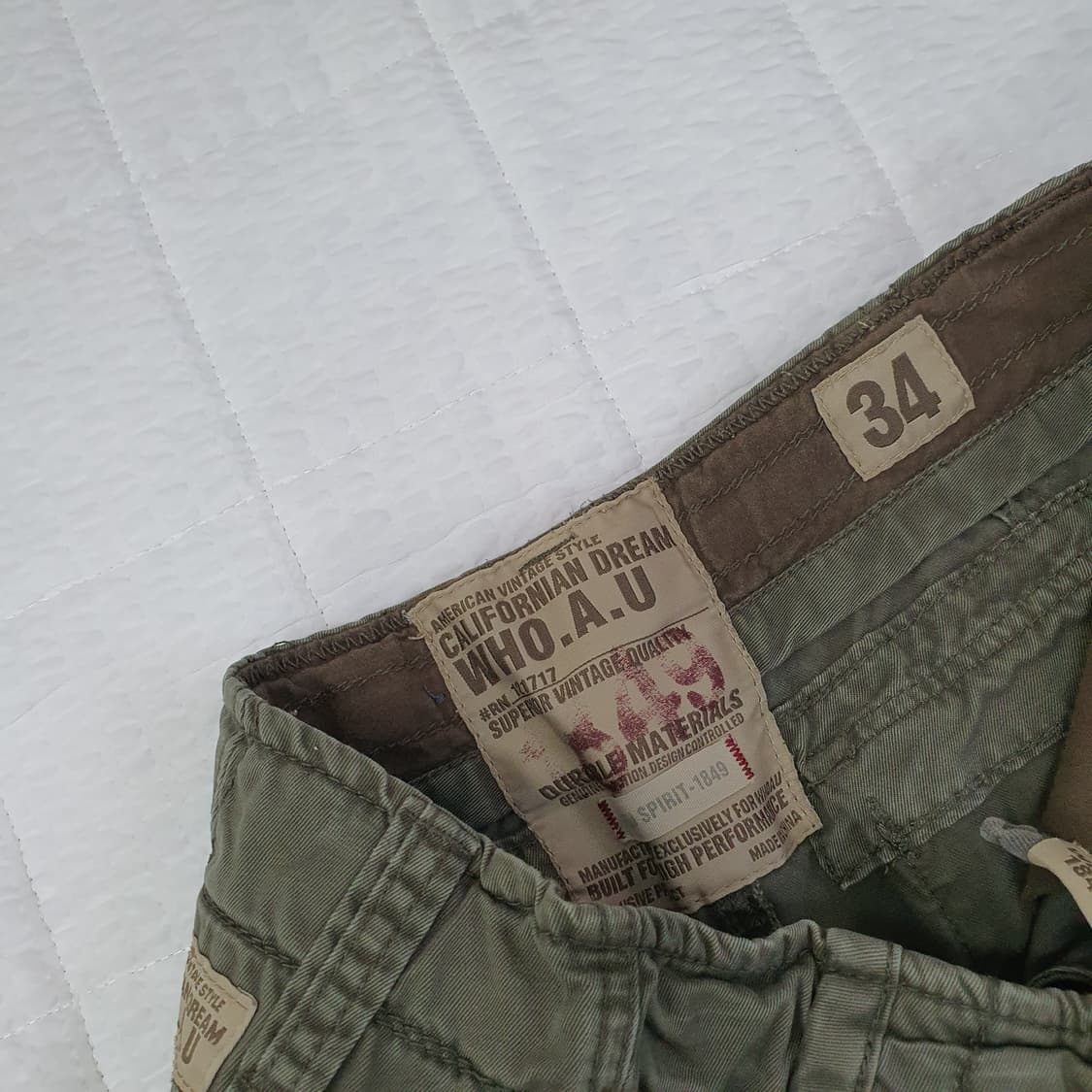 후아유 카고 반바지 남자34 상품이미지2
