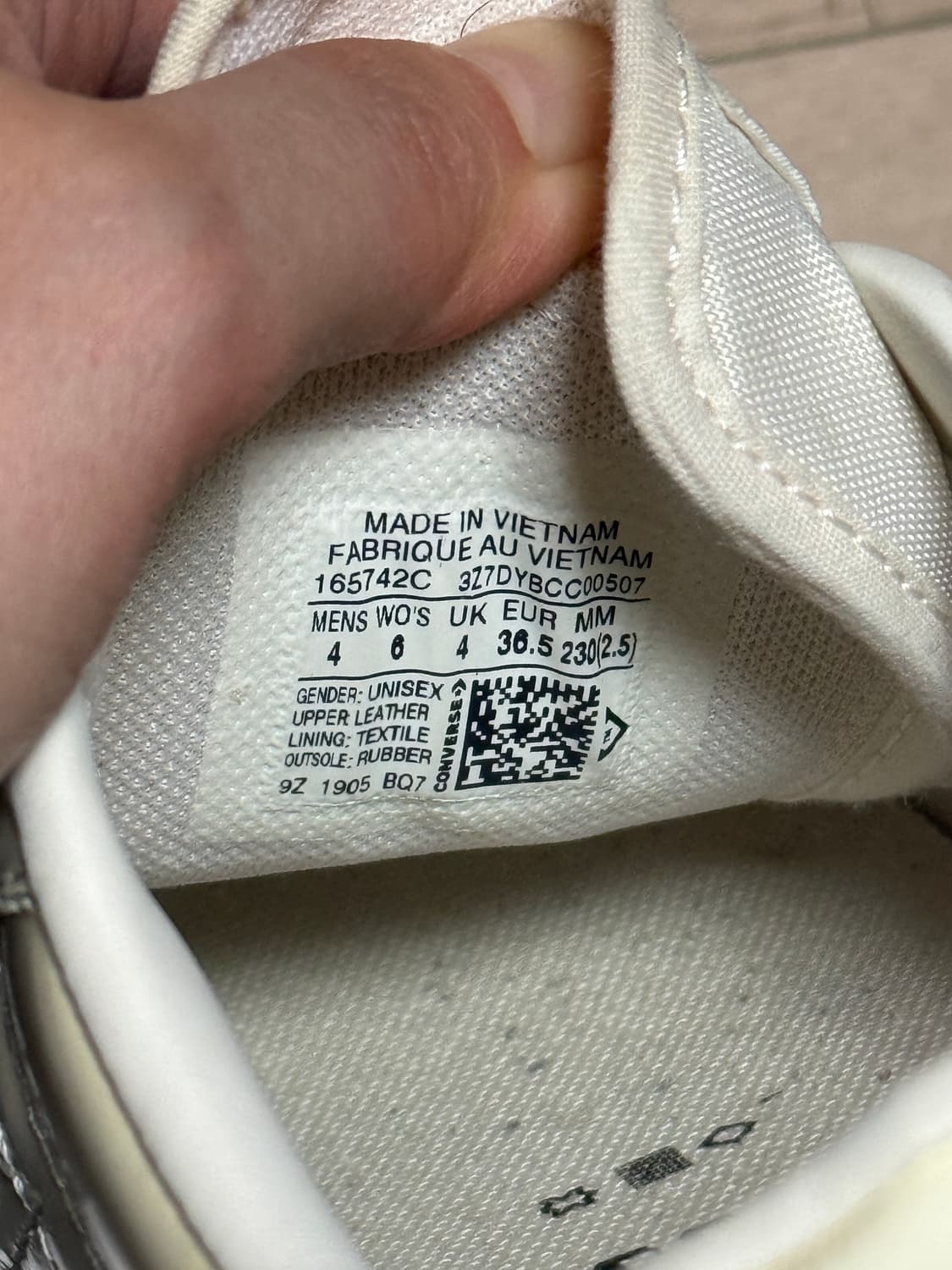 컨버스 원스타 아이보리 스니커즈 230 상품이미지6