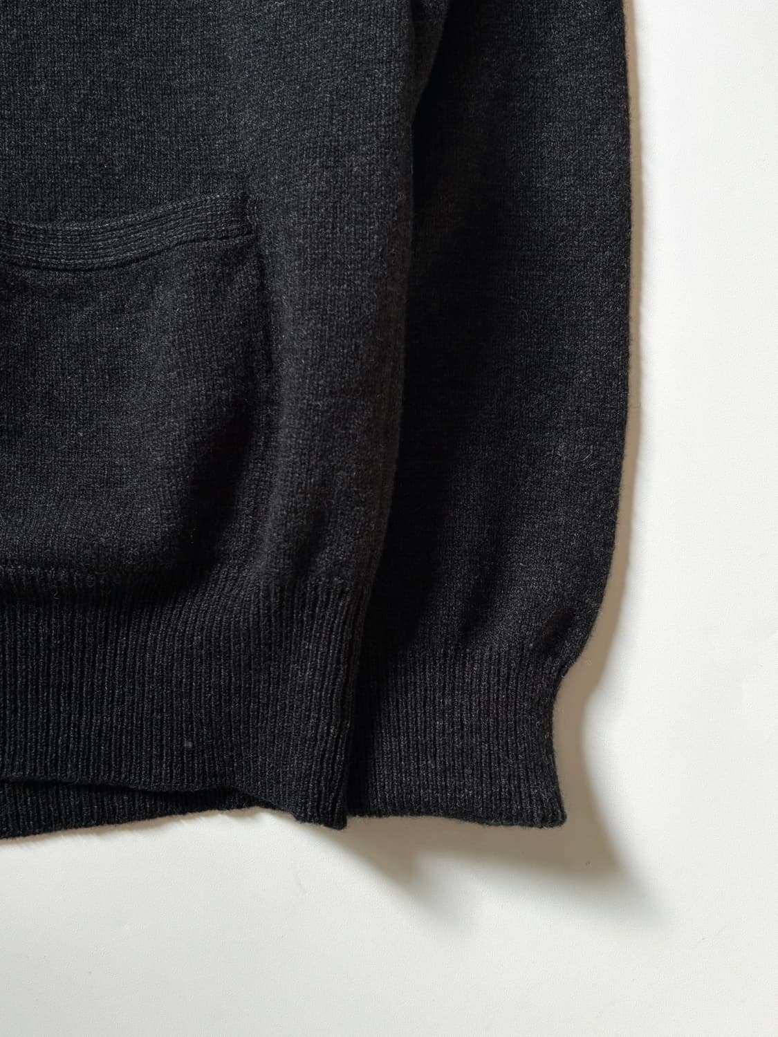 Polo 폴로 랄프로렌 램스울 차콜 컬러 브이넥 가디건 상품이미지5
