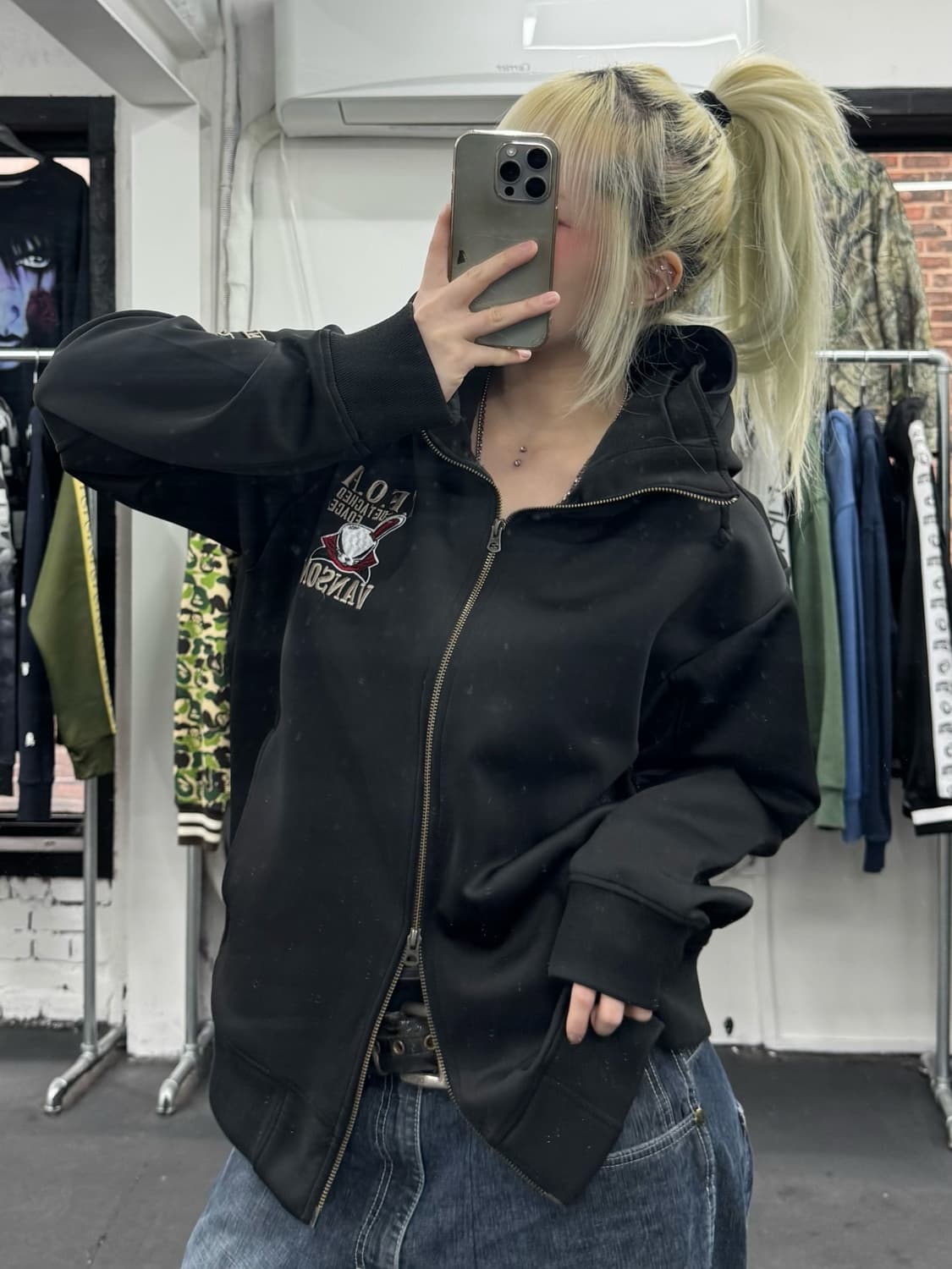 밴슨 레더 TFOA 후드집업 상품이미지5