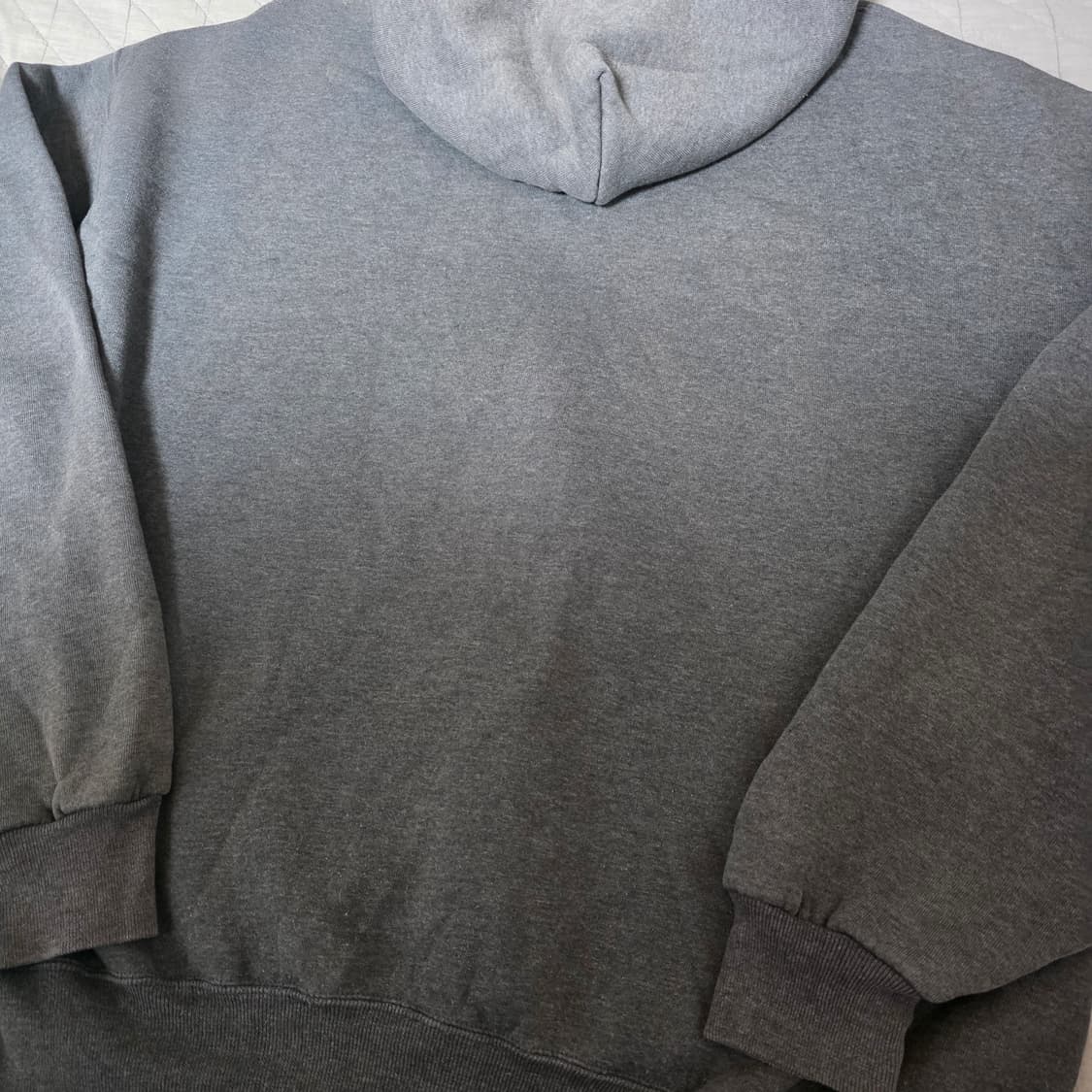[XL]90s 빈티지 러셀 애슬레틱 후드집업 다크그레이 ver.더티페이드 상품이미지5