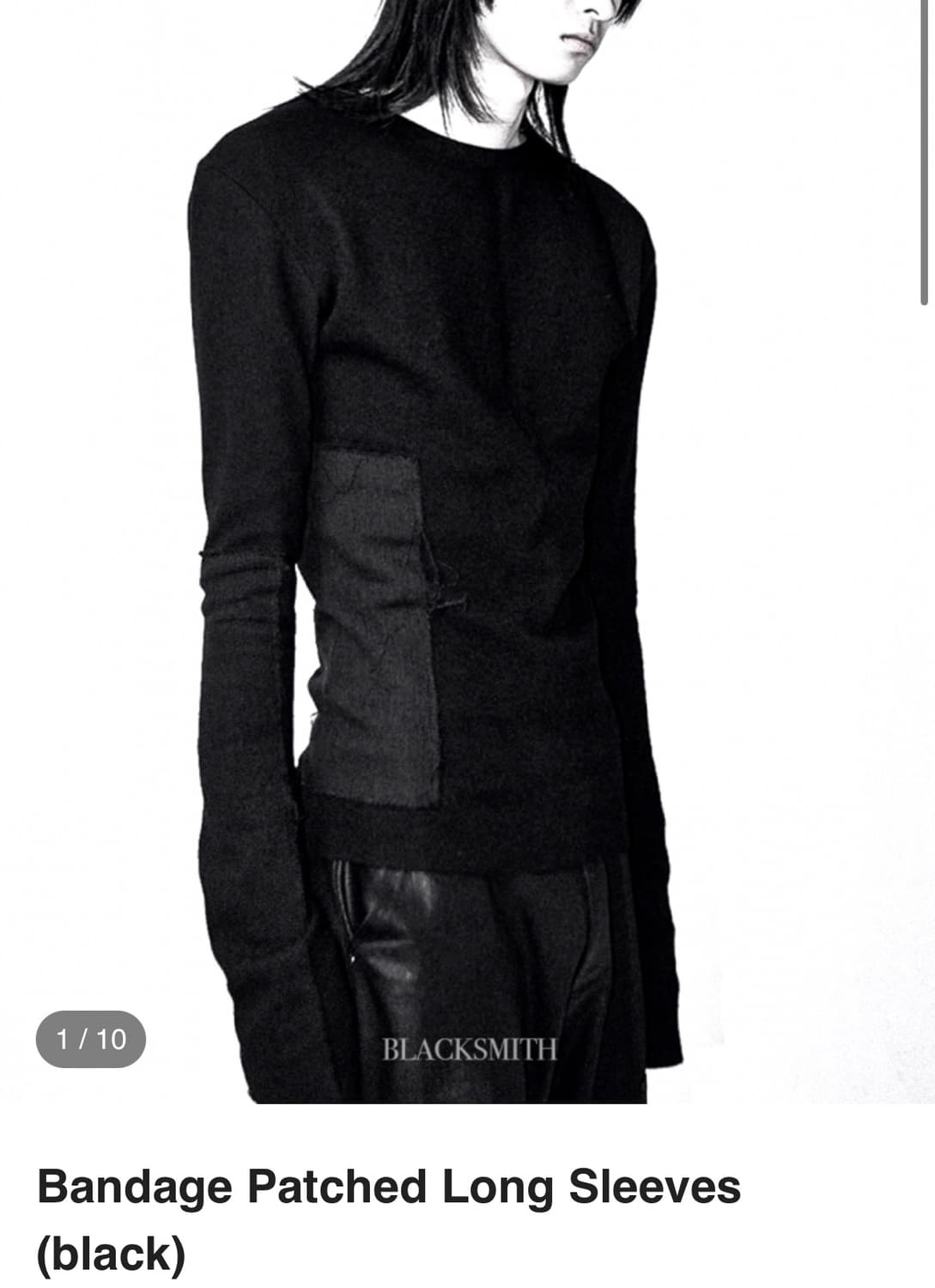 blacksmith Long Sleeve (black) 1size 상품이미지1