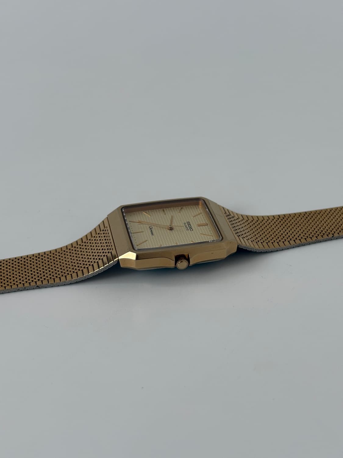 1980s Chronos Gold Square Quartz 상품이미지5