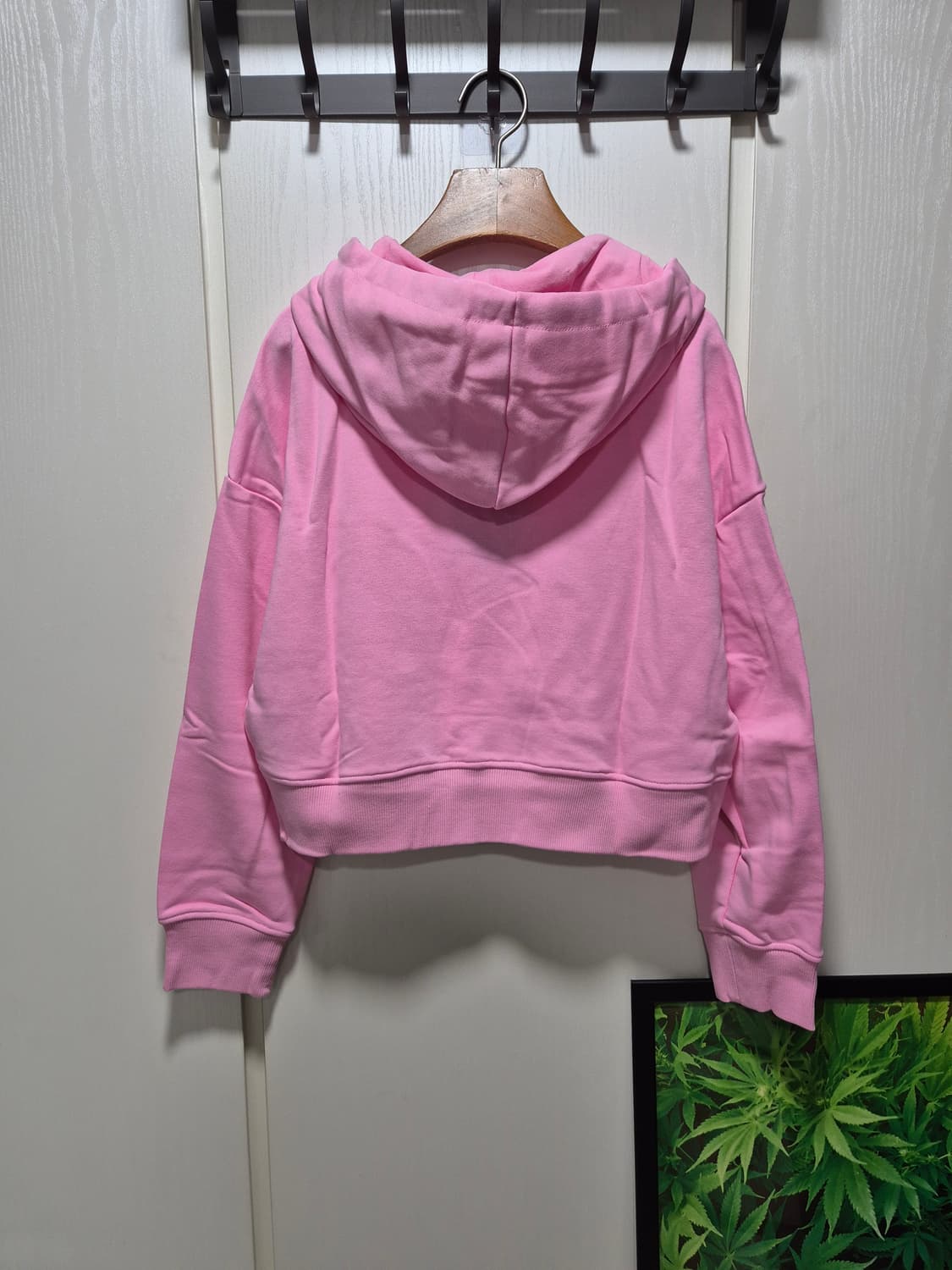 뉴발란스 핑크 크롭 후드티.새상품 상품이미지10