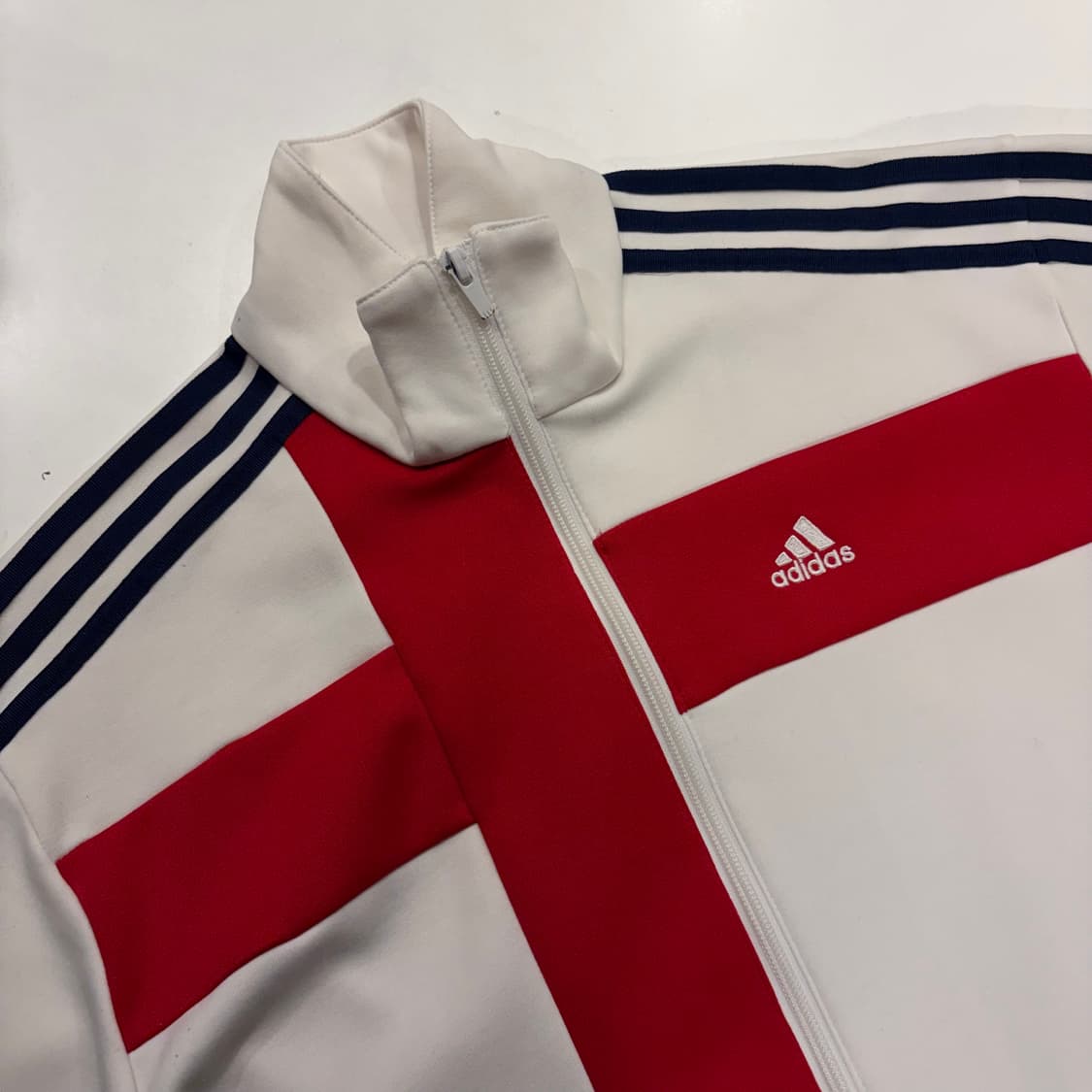 [95] 05s 아디다스 잉글랜드 삼선 화이트 레드 트랙탑 져지 B946 상품이미지3