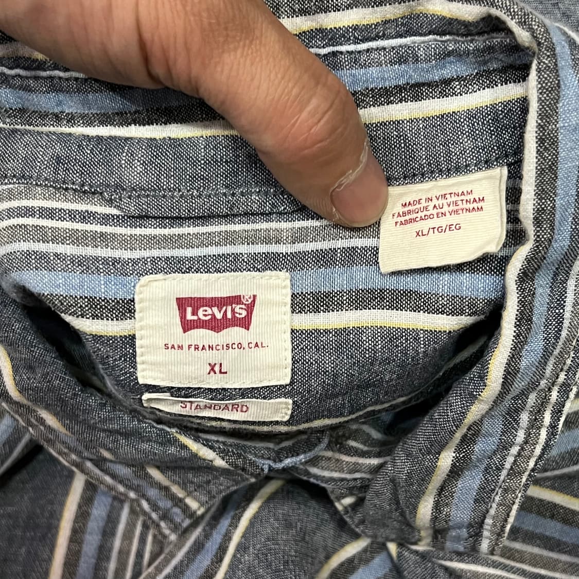  리바이스 스트라이프 하프 셔츠 y16437 상품이미지6