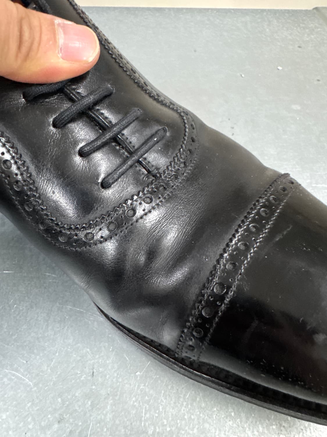 존롭 윙팁 더비 블랙 7.5 상품이미지8