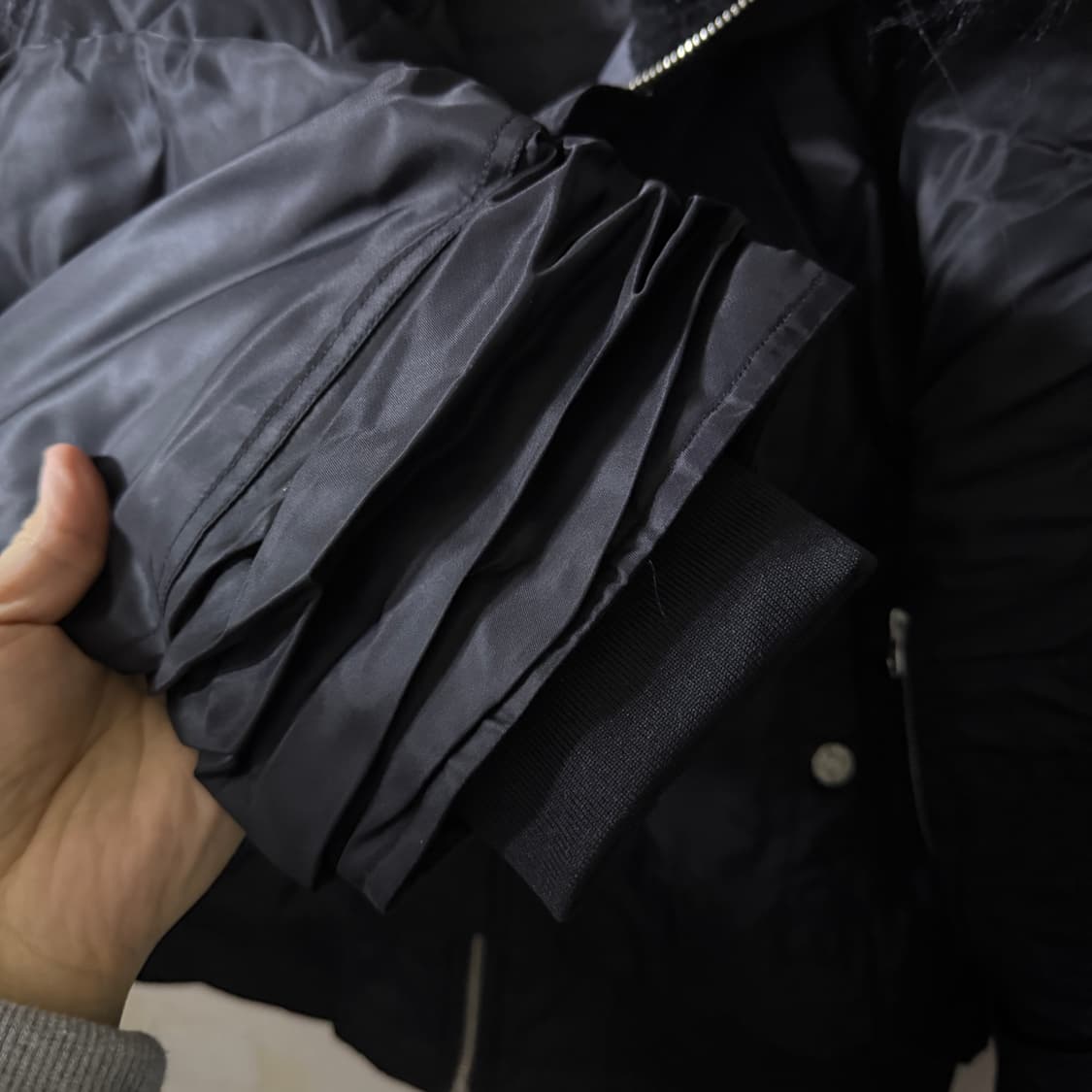 선데이오프클럽 퍼후디드봄버 Fur Hooded Bomber 사이즈 1 상품이미지6