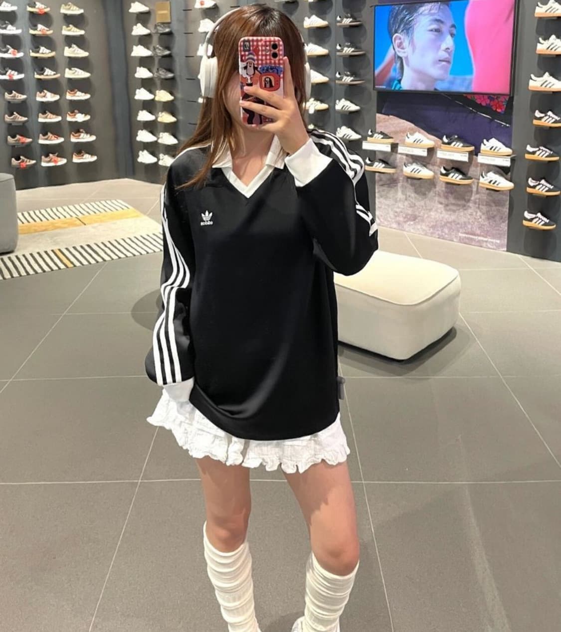 (W) Adidas 3-Stripes Satin Long Sleeve T 상품이미지1
