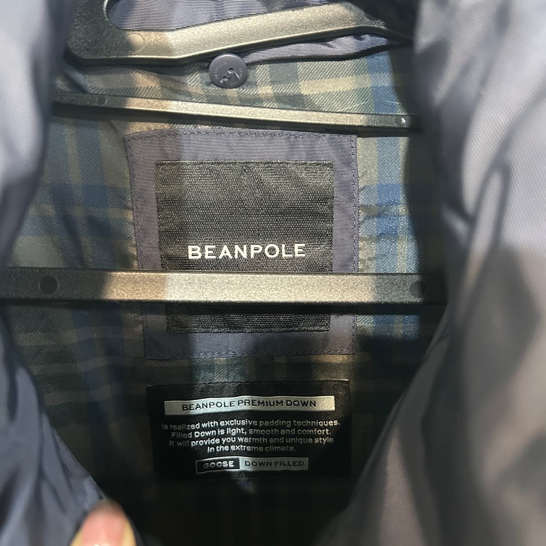 빈폴 여성 프리미엄 구스다운 롱패딩 90 네이비 상품이미지2