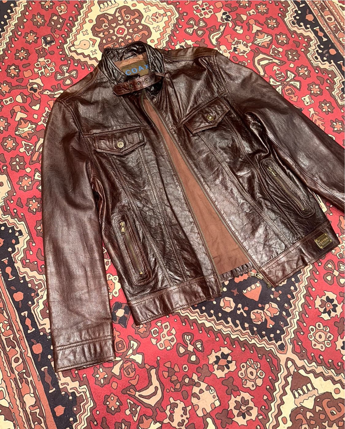 ( L ) 바이커자켓 바이커가죽 아메카지 빈티지가죽 레더자켓  상품이미지5