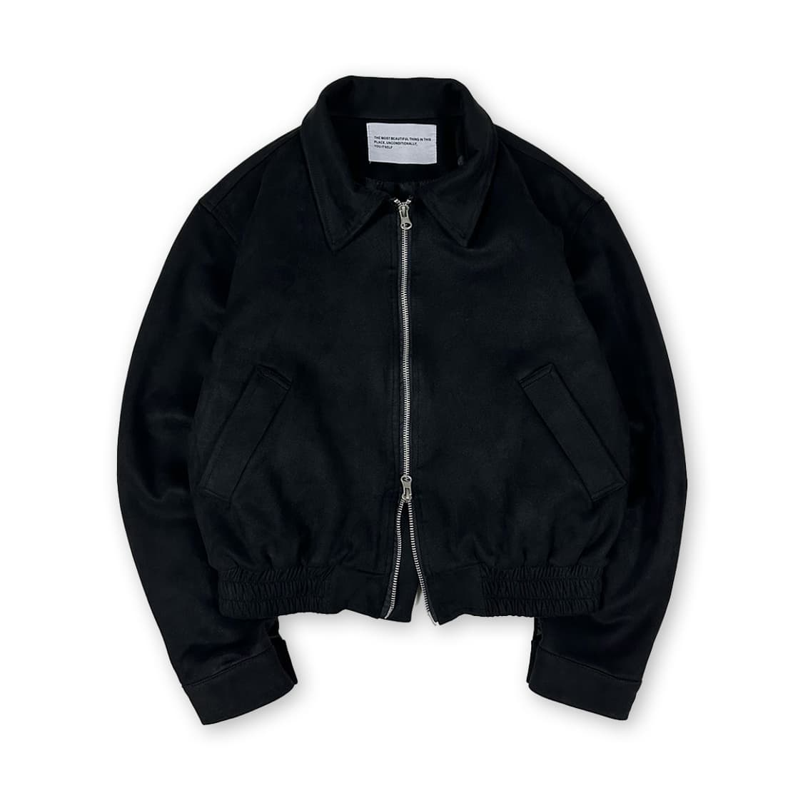 더모스트 스웨이드 크롭 자켓 상품이미지1