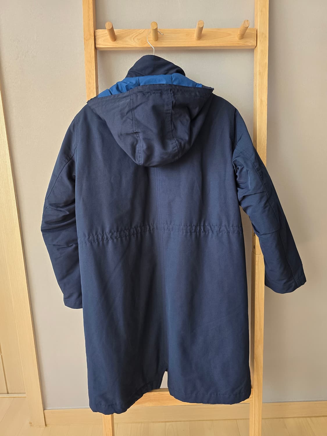 라코스테 디터쳐블 점퍼 36 네이비 퀼팅 상품이미지4