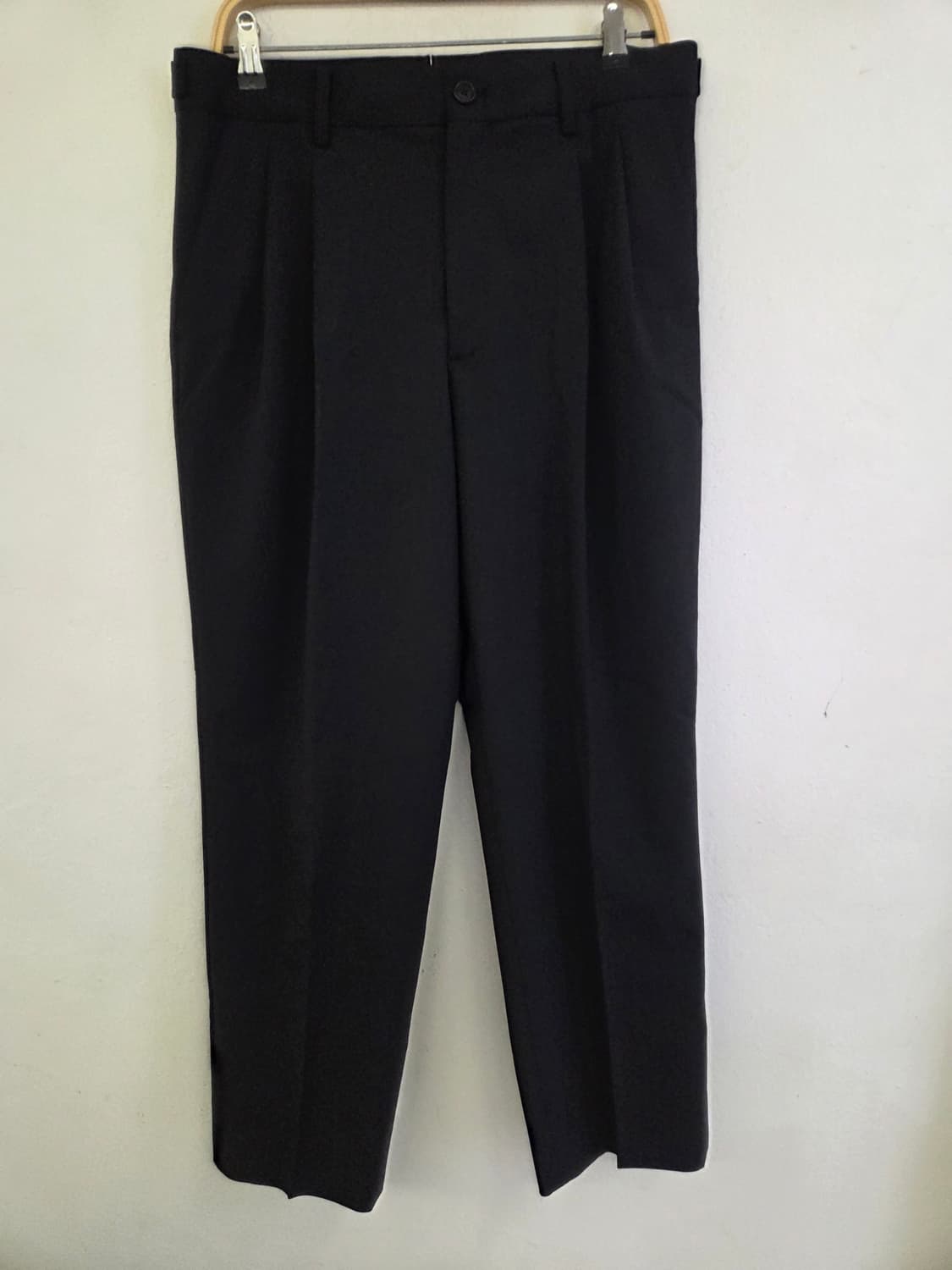 SOLID HOMME 블랙 슬랙스 48 상품이미지1