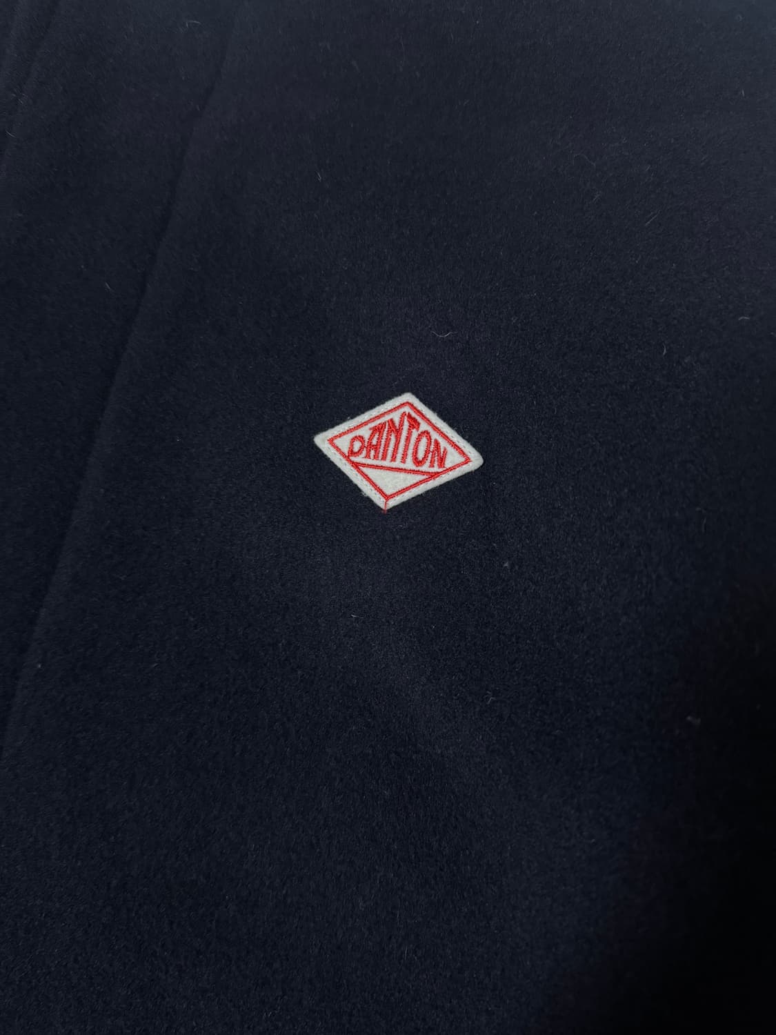 단톤 논 칼라 패딩 코트 상품이미지5