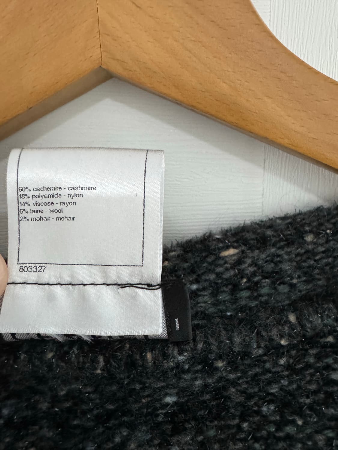 [CHANEL] 샤넬 캐시미어 혼방 트위드 가디건 38사이즈 상품이미지4