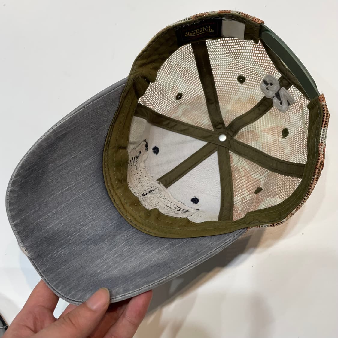 Von dutch 본더치 Y2K 리플렉티브 카모 볼캡 상품이미지7