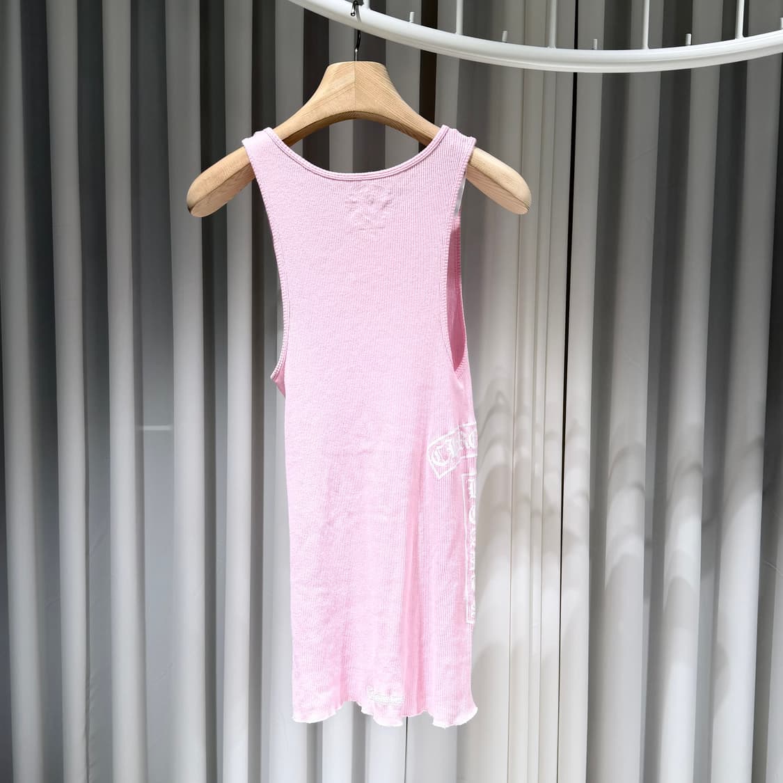 M / 크롬하츠 핑크 로고 골지 탱크 탑 상품이미지4