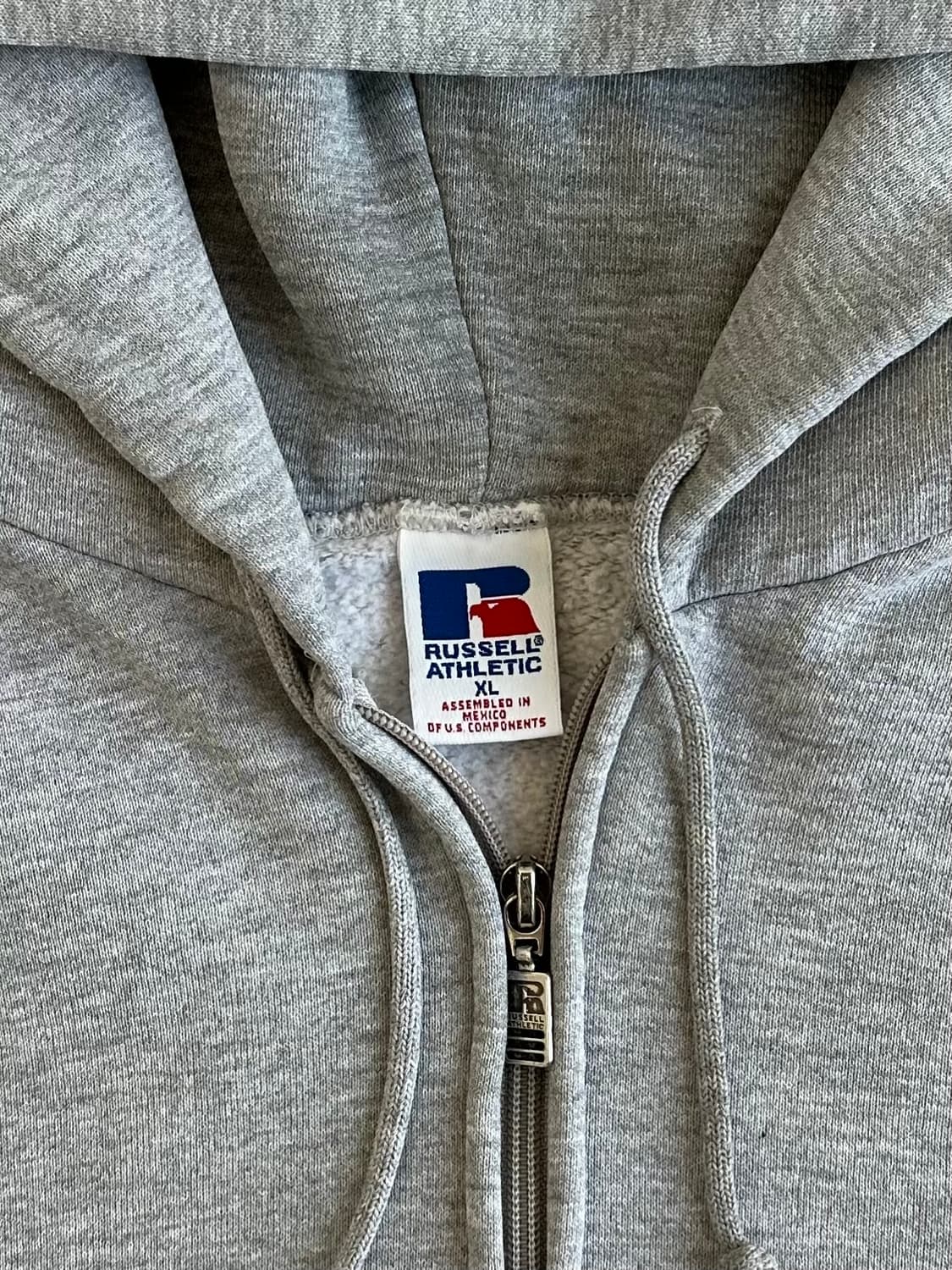 90s 빈티지 러셀 후드집업 그레이 XL 상품이미지6