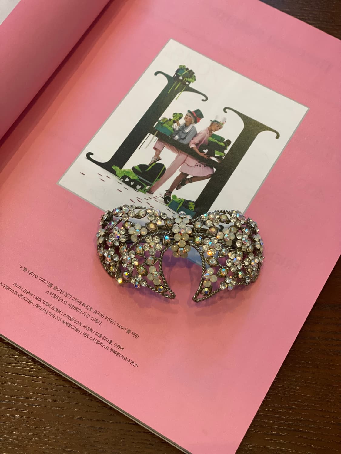 오로라 큐빅 헤어핀 상품이미지2