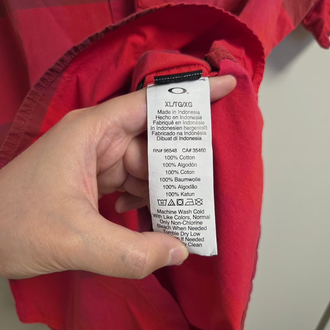 Oakley 오클리 반팔 셔츠 L-XL(100-105) 상품이미지5