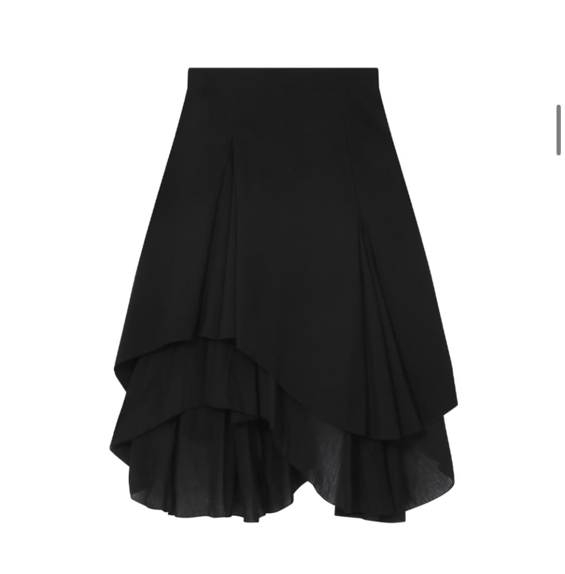 미세키서울 언발 레이어드 스커트 블랙 2사이즈 상품이미지1