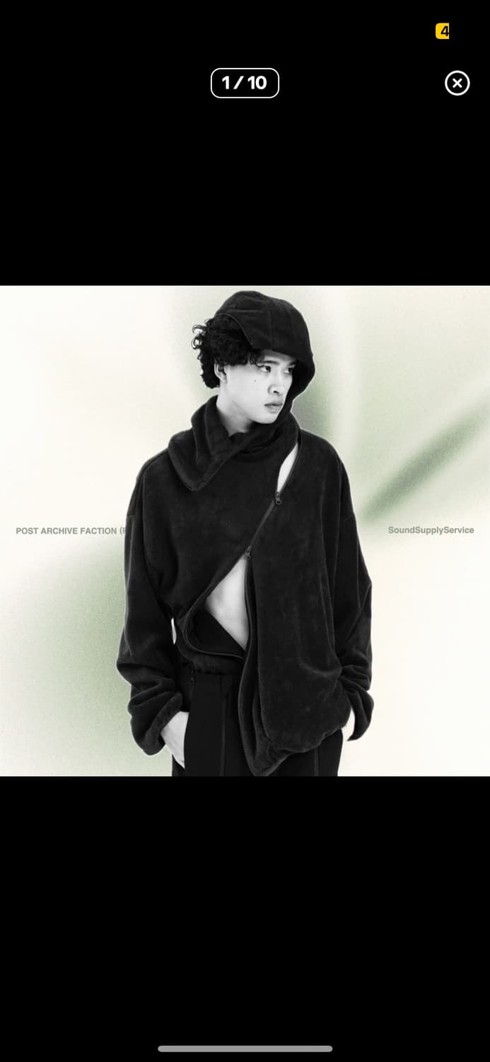 [XL] 포스트아카이브팩션 5.1 HOODIE CENTER 블랙 상품이미지1