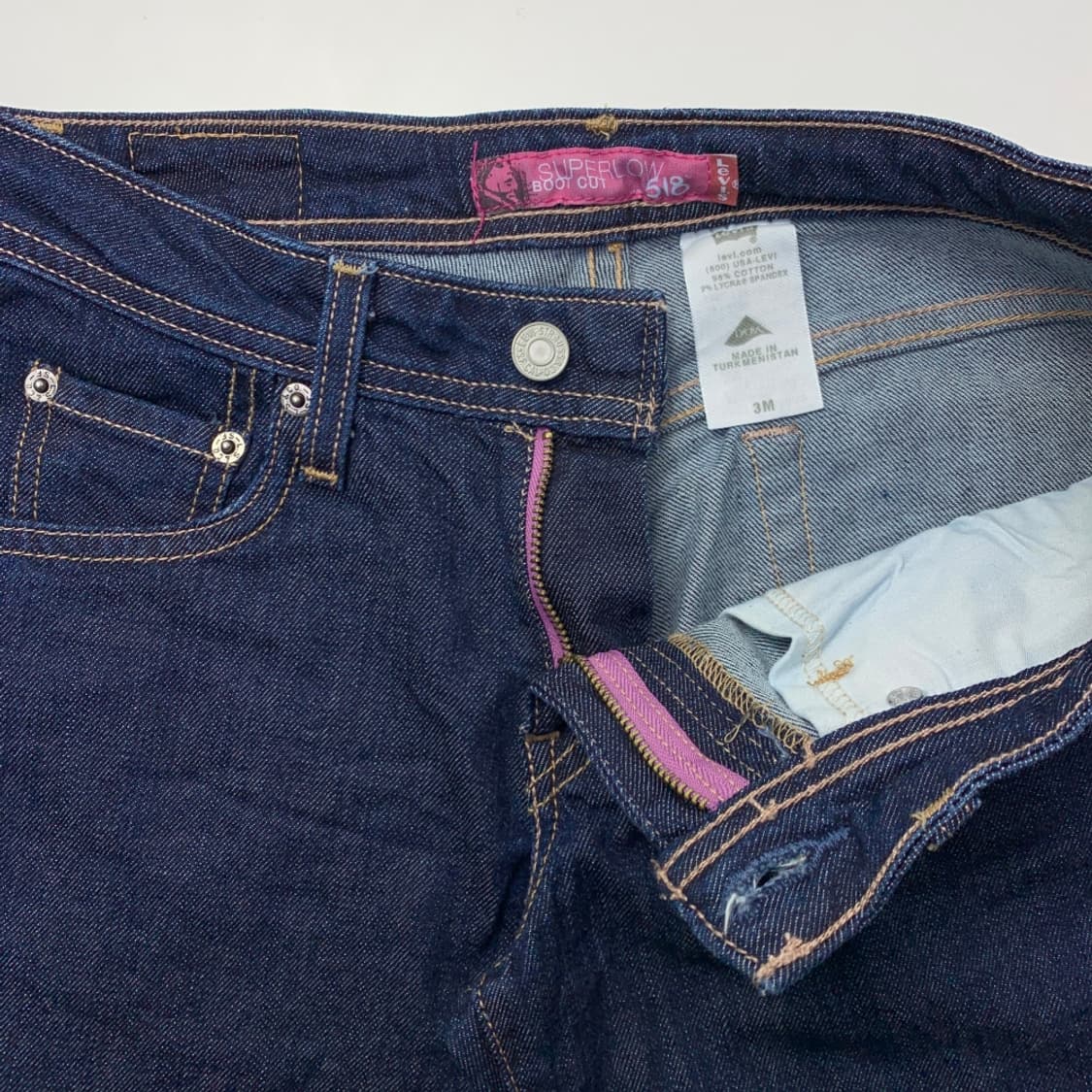 [28/정품] 리바이스 518 슈퍼로우 부츠컷 데님 팬츠 L2-0017 상품이미지4
