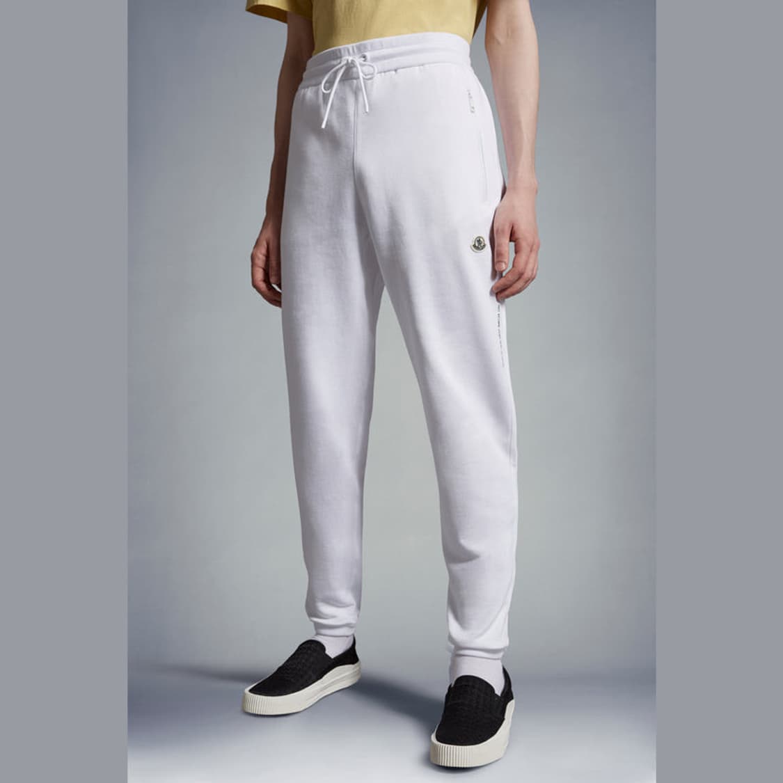 (정품/새상품) 몽클레어 X 프라그먼트 공용 화이트 조거팬츠 스웻팬츠 상품이미지6