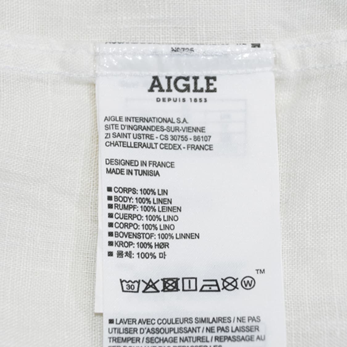 AIGLE 린넨반팔셔츠 상품이미지8